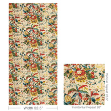 Load image into Gallery viewer, Brunschwig &amp; Fils Horseshoe Bay Fabric / Sand/Multi
