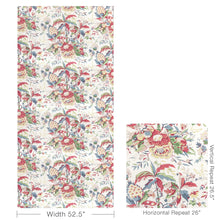 Load image into Gallery viewer, Brunschwig &amp; Fils Horseshoe Bay Fabric / Red/Blue