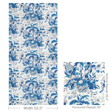 Load image into Gallery viewer, Brunschwig &amp; Fils Horseshoe Bay Fabric / Blue/Ivory