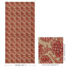 Load image into Gallery viewer, Brunschwig &amp; Fils Brassac Print Fabric / Red