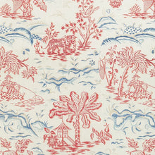 Load image into Gallery viewer, Brunschwig &amp; Fils Valensole Print  Fabric / Red/Blue