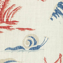 Load image into Gallery viewer, Brunschwig &amp; Fils Valensole Print  Fabric / Red/Blue
