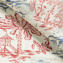 Load image into Gallery viewer, Brunschwig &amp; Fils Valensole Print  Fabric / Red/Blue