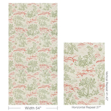 Load image into Gallery viewer, Brunschwig &amp; Fils Valensole Print  Fabric / Leaf/Rose