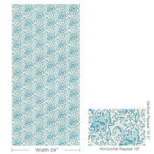 Load image into Gallery viewer, Brunschwig &amp; Fils  Weymouth Print Fabric / Aqua