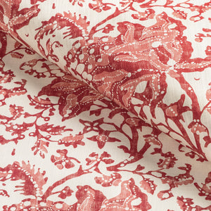 Brunschwig & Fils  Weymouth Print Fabric / Red