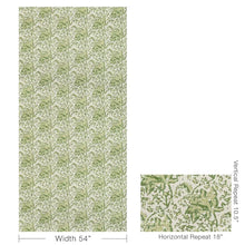Load image into Gallery viewer, Brunschwig &amp; Fils  Weymouth Print Fabric / Leaf