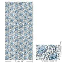 Load image into Gallery viewer, Brunschwig &amp; Fils Weymouth Print Fabric / Indigo