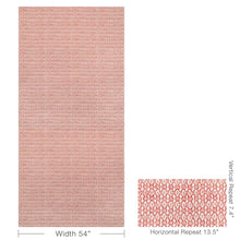 Load image into Gallery viewer, Brunschwig &amp; Fils Galon Print Fabric / Coral