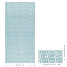 Load image into Gallery viewer, Brunschwig &amp; Fils Galon Print Fabric / Aqua