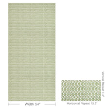 Load image into Gallery viewer, Brunschwig &amp; Fils Galon Print Fabric / Leaf