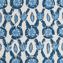 Load image into Gallery viewer, Brunschwig &amp; Fils Galon Print Fabric / Blue