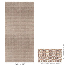 Load image into Gallery viewer, Brunschwig &amp; Fils Galon Print Fabric / Mocha