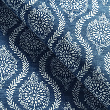 Load image into Gallery viewer, Brunschwig &amp; Fils Marindol print Fabric / Blue
