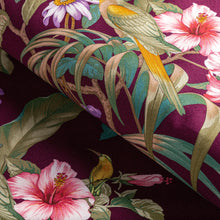 Load image into Gallery viewer, Brunschwig &amp; Fils Anima Print Fabric / Aubergine