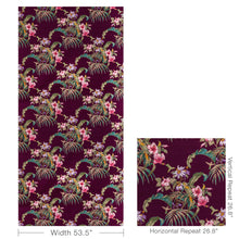 Load image into Gallery viewer, Brunschwig &amp; Fils Anima Print Fabric / Aubergine