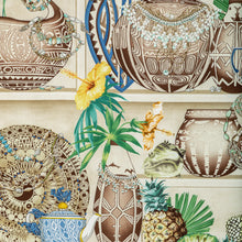Load image into Gallery viewer, Brunschwig &amp; Fils Maizan Print Fabric / Seaglass