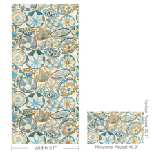 Load image into Gallery viewer, Brunschwig &amp; Fils Bendi Emb Fabric / Blue