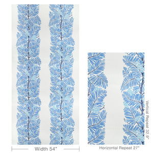 Brunschwig & Fils Palmar Print Fabric / Blue
