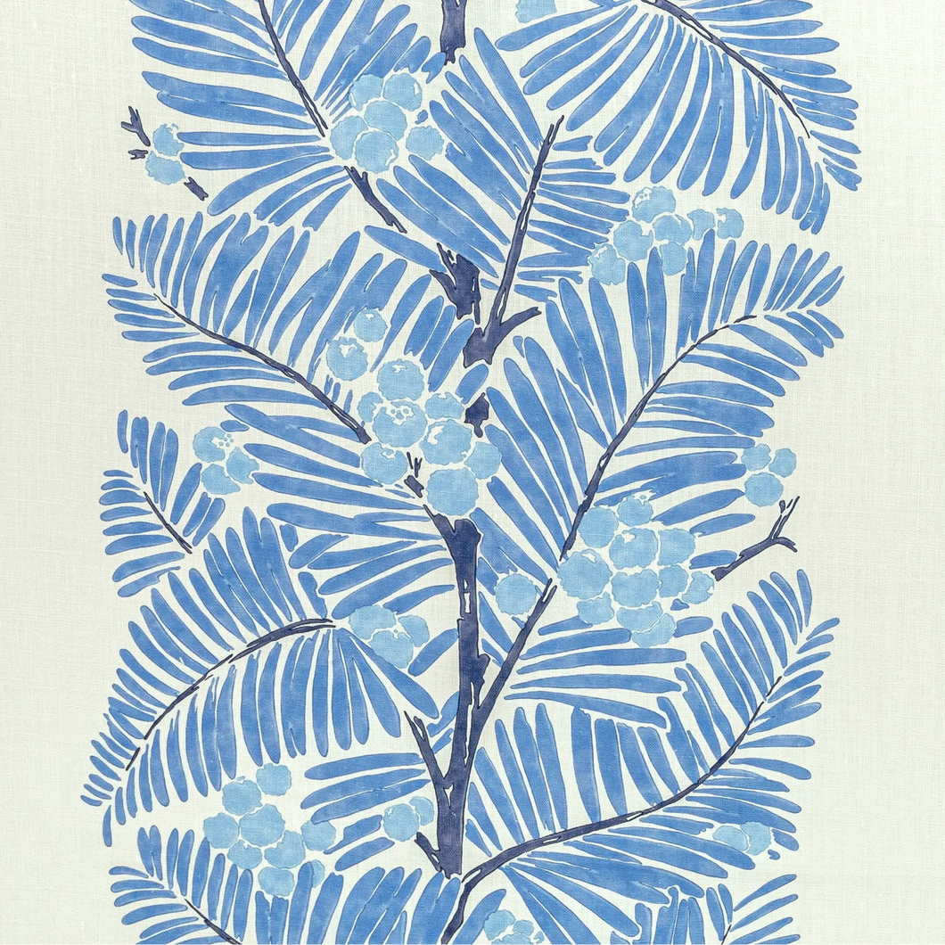 Brunschwig & Fils Palmar Print Fabric / Blue