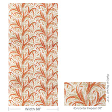 Load image into Gallery viewer, Brunschwig &amp; Fils Vernay Print Fabric / Apricot