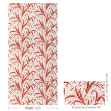 Load image into Gallery viewer, Brunschwig &amp; Fils Vernay Print Fabric / Red