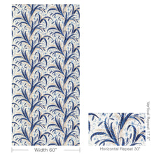 Load image into Gallery viewer, Brunschwig &amp; Fils Vernay Print Fabric / Blue