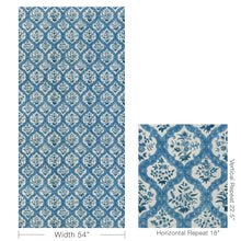 Load image into Gallery viewer, Brunschwig &amp; Fils Ventoux Print Fabric / Sky/Blue