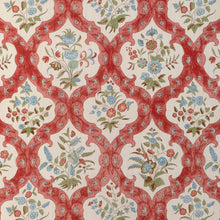 Load image into Gallery viewer, Brunschwig &amp; Fils Ventoux Print Fabric / Red/Blue