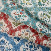 Load image into Gallery viewer, Brunschwig &amp; Fils Ventoux Print Fabric / Red/Blue