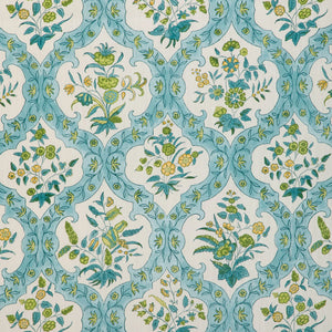 Brunschwig & Fils Ventoux Print Fabric / Aqua