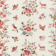 Load image into Gallery viewer, Brunschwig &amp; Fils Aurel Print  Fabric / Red/Green