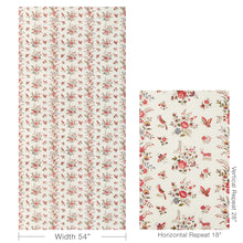Load image into Gallery viewer, Brunschwig &amp; Fils Aurel Print  Fabric / Red/Green