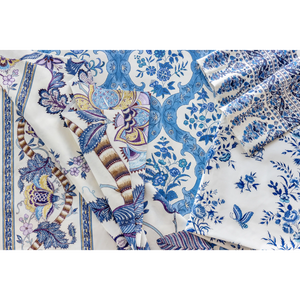 Brunschwig & Fils Aurel Print  Fabric / Sky/Blue