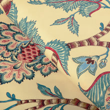 Load image into Gallery viewer, Brunschwig &amp; Fils Cadenet Print Fabric / Beige/Teal