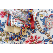 Load image into Gallery viewer, Brunschwig &amp; Fils Cadenet Print Fabric / Red/Blue