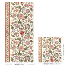 Load image into Gallery viewer, Brunschwig &amp; Fils Cadenet Print Fabric / Apricot/Sage