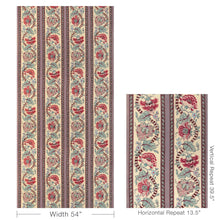 Load image into Gallery viewer, Brunschwig &amp; Fils Lauris Print Fabric / Beige/Teal