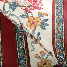Load image into Gallery viewer, Brunschwig &amp; Fils Lauris Print Fabric / Red/Blue