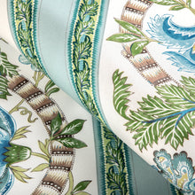 Load image into Gallery viewer, Brunschwig &amp; Fils Lauris Print Fabric / Aqua/Leaf