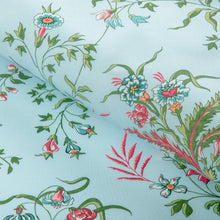 Load image into Gallery viewer, Brunschwig &amp; Fils Chancay Print Fabric / Sky/Leaf