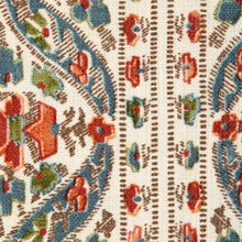 Load image into Gallery viewer, Brunschwig &amp; Fils Visan Print Fabric / Sky/Coral