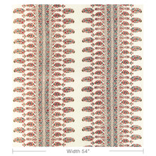 Load image into Gallery viewer, Brunschwig &amp; Fils Visan Print Fabric / Sky/Coral