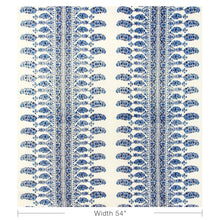 Load image into Gallery viewer, Brunschwig &amp; Fils Visan Print Fabric / Navy/Sky