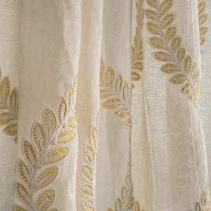Brunschwig & Fils Camus Sheer Fabric / Yellow