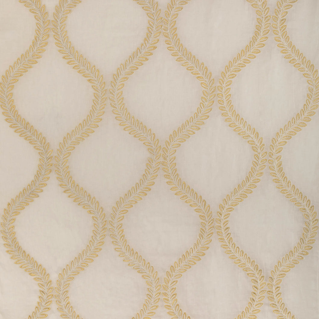 Brunschwig & Fils Camus Sheer Fabric / Yellow