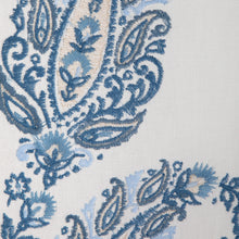 Load image into Gallery viewer, Brunschwig &amp; Fils Yara Paisley Emb Fabric / Sky
