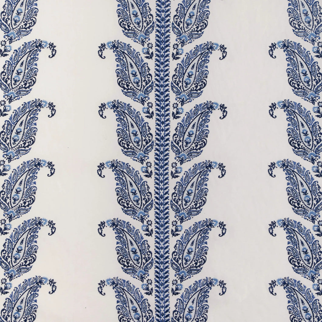 Brunschwig & Fils Yara Paisley Emb Fabric / Blue
