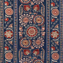 Load image into Gallery viewer, Brunschwig &amp; Fils Saanvi Emb Fabric / Blue/Red