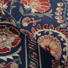 Load image into Gallery viewer, Brunschwig &amp; Fils Saanvi Emb Fabric / Blue/Red